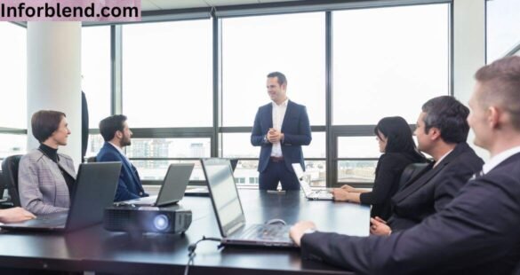 Business consultants at Nuyzillspex Advisors working on digital strategy and finance solutions.