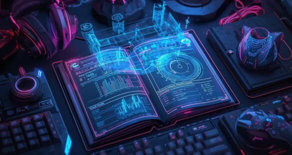 “Gaming infoguide showing damage stats and tactical strategy visuals.”