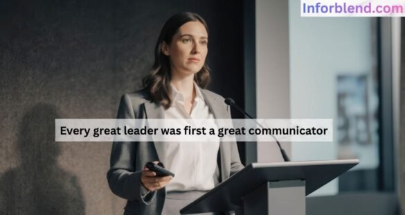 Confident speaker inspiring others through clear communication and positive body language.